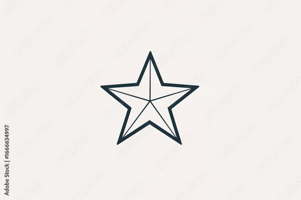 Fototapeta premium Logo icon displaying a star motif