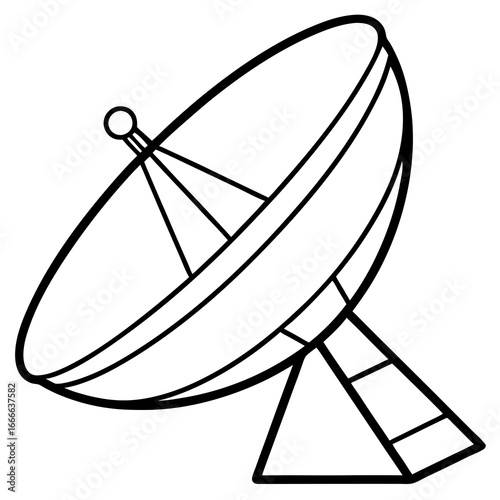 Satellite Dish Vector Icon Design