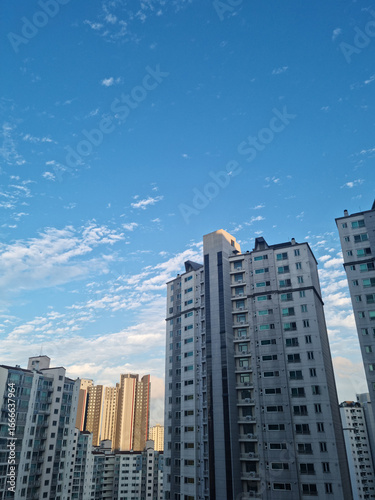 This is a view of an apartment in Seoul.