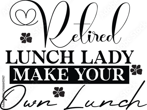 Lunch Lady  SVG Design
