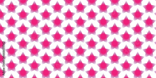 Seamless Pink and White Star Pattern. Indicates that the pattern can be repeated without visible seams, which is a crucial characteristic for stock patterns.