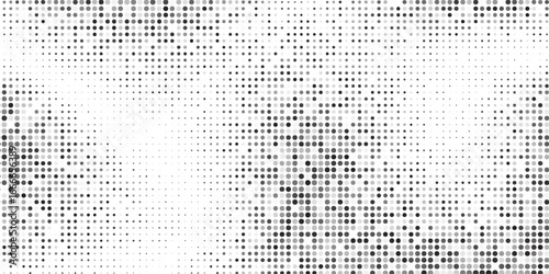 Abstract halftone gradient texture. Vanishing polka dot background. Repeating dots gradation pattern modern abstract art