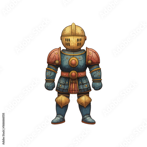 armour hand drawn illustratio