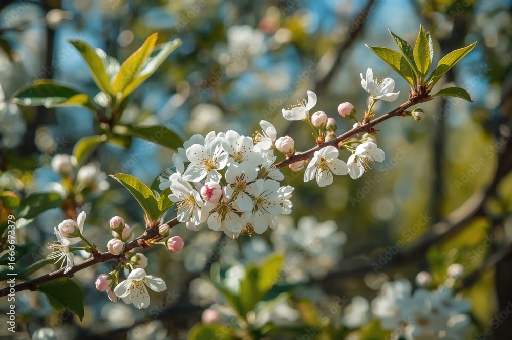 Springtime Flower Buds on a Branch Springtime Flower Buds on a Branch