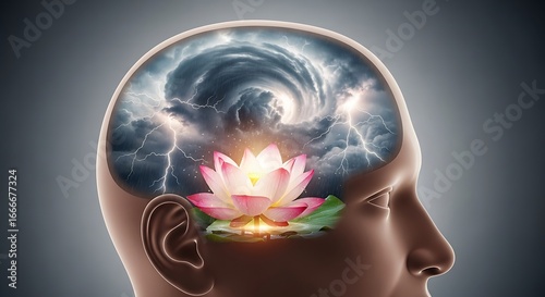 The Contradictory Mind Finding Inner Serenity Amidst Mental Storms, Balancing Stress and Tranquility Through Mindfulness and Meditation for Optimal Well-being