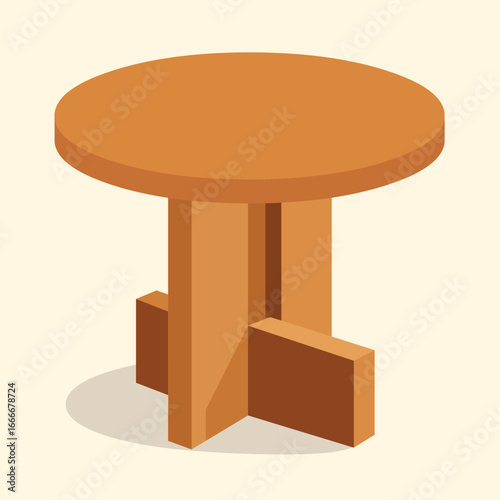 Stylish minimalist round side table perfect for modern homes or trendy cafes and waiting rooms furniture