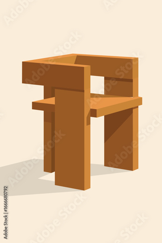 Stylish minimalist chair perfect for modern home decor and creative design projects, inspiring simple living