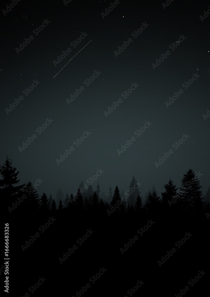 Naklejka premium starry night sky