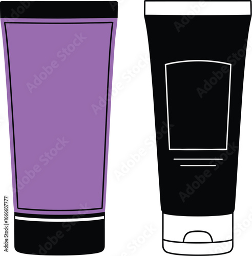 Cosmetic tubes product skincare beauty lotion cream package container