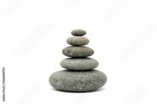 Stacked spa stones represen...