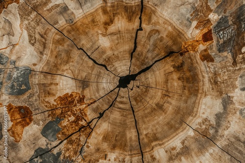 Polished segment of fossili...