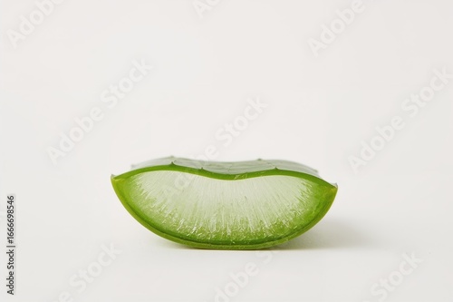 Sliced aloe vera against a ...