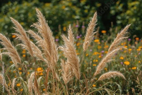 A picture of dried grass su...