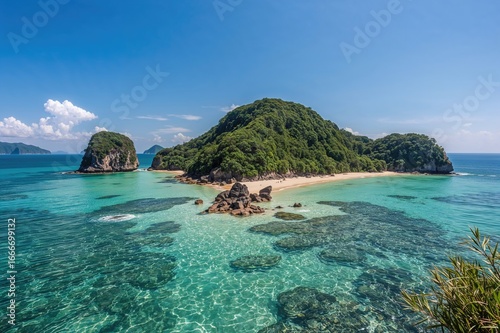 A tiny isle in a geopark pr...
