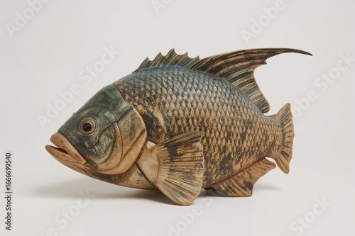 An Ornamental Fish Carved f...