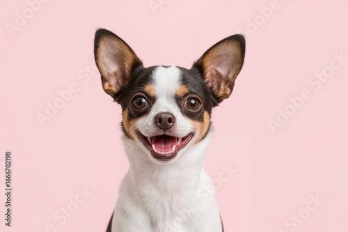 A small dog savoring her mo...