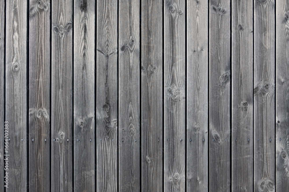 Fototapeta premium Ashy Grey Wood Planks Background And Texture