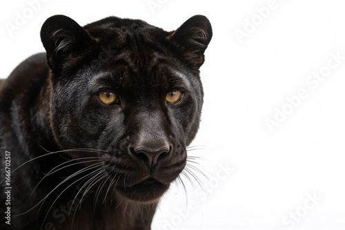 Close-up of a black panther...