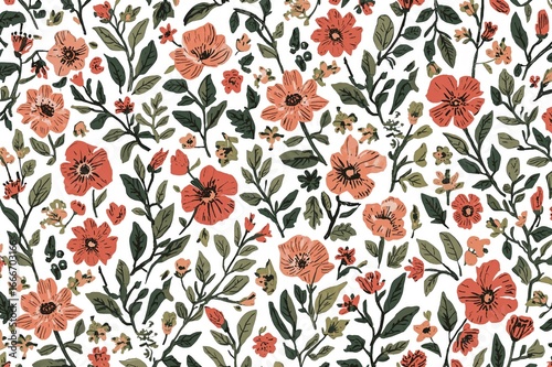 Seamless Pattern of Small F...