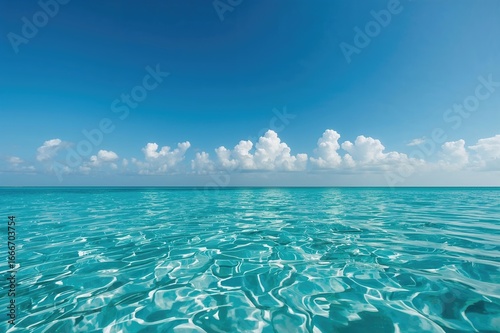 A peaceful ocean view under...