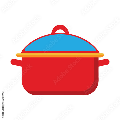 Casserole dish on a white background 