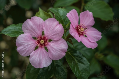 Vibrant Pink Tabebuia Rosea Blooms Resembling Cherry Blossoms, Known as Indigenous Sakura with Diverse Color Shades