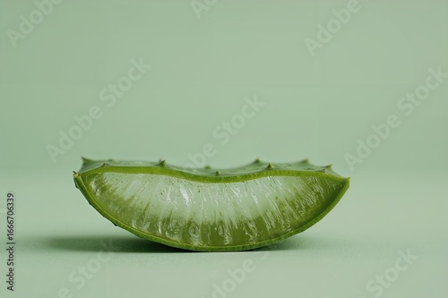 Close-up of a sliced aloe v...