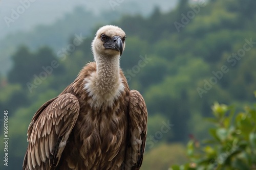 A large scavenging bird kno...