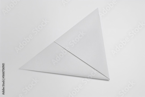 A sheet of white paper fold...