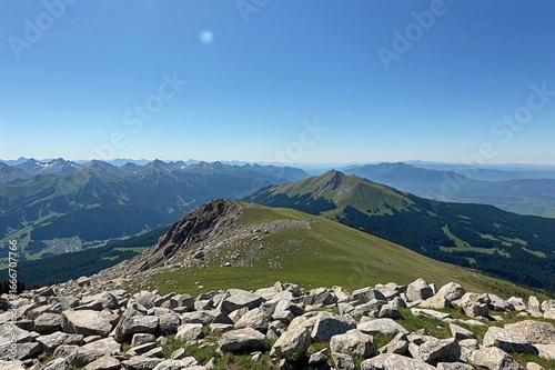 Scenic View of Rocky Mounta...