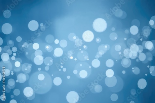 Blue bokeh lights creating ...