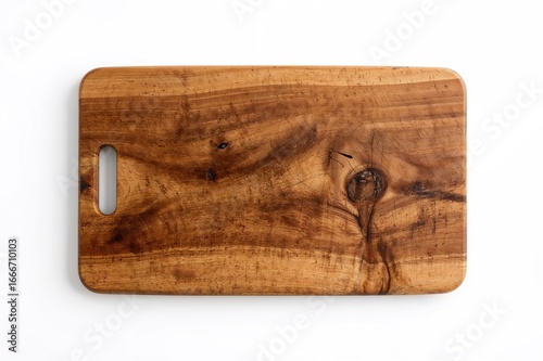 A wooden platter set agains...