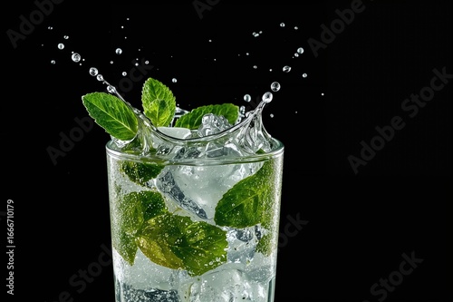 Refreshing mojito cocktail ...
