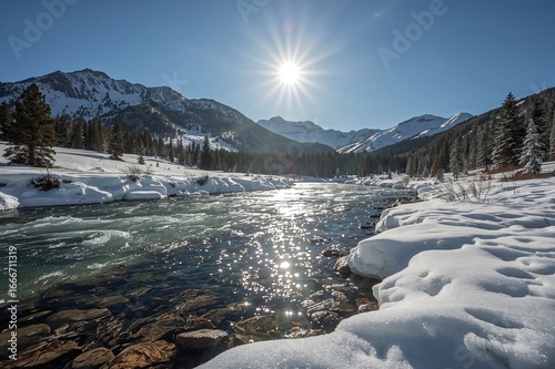 A sunny winter afternoon in...