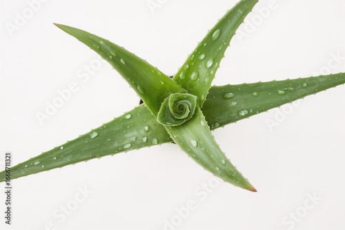 Aloe vera plant isolated on...
