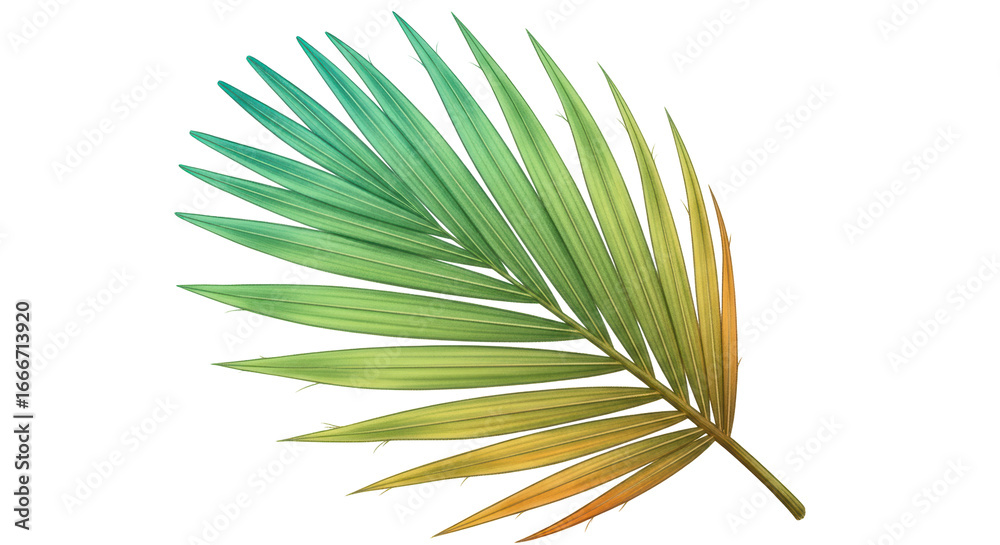 Fototapeta premium Isolated Palm Leaf