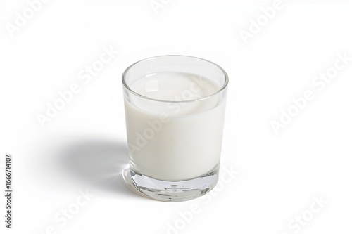 A single glass filled with ...