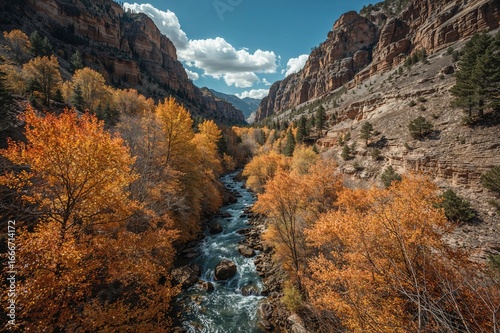 A Slim Mountain Creek Flowi...