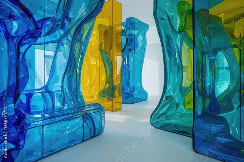 A colorful, modern space fe...