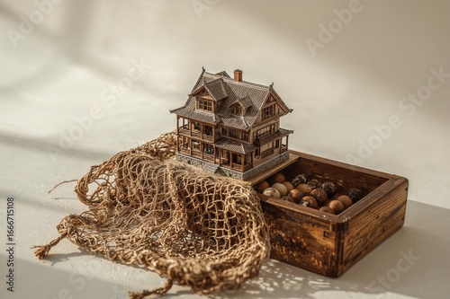 A House Replica Placed Insi...