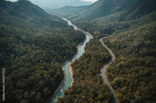 Bird's-eye perspective of a...