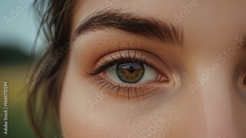 Close-up macro shot of a fe...