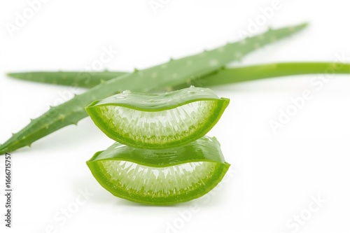 Sliced aloe vera leaf again...