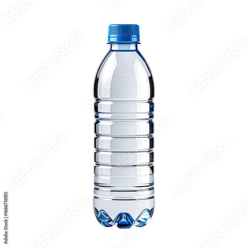 Wallpaper Mural Refreshing water bottle with blue cap, digitally rendered on transparent background Torontodigital.ca