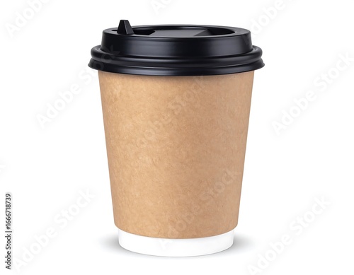 Single disposable coffee cup