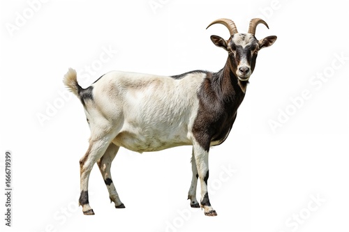 A sleek goat with a glossy ...