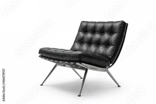 A contemporary leather seat...