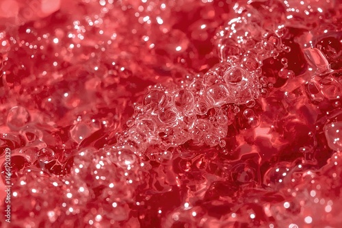 Detailed view of red bubble...