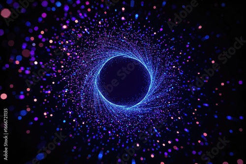 Abstract swirling particles...