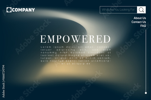Page design inspiration with abstract background. Shades of gradient background pattern